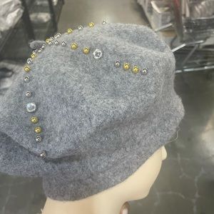 Hat Tam Grey wool accessories